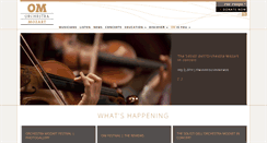 Desktop Screenshot of orchestramozart.com