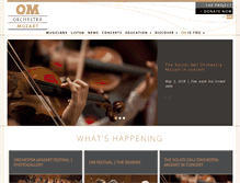 Tablet Screenshot of orchestramozart.com